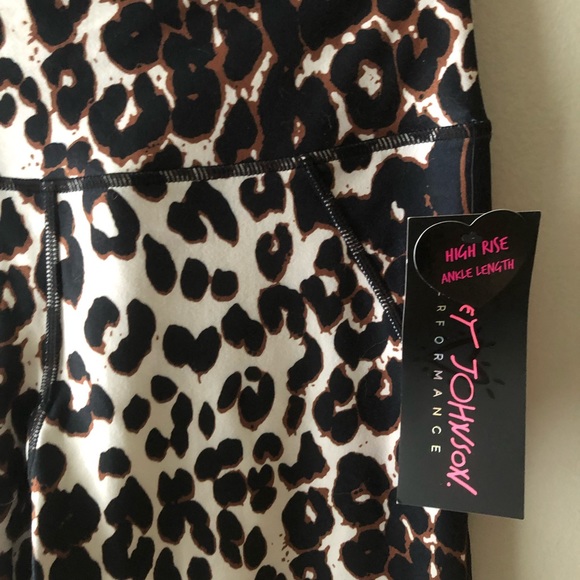 BETSEY JOHNSON Leopard Print High Rise Ankle Leggings - Picture 3 of 5